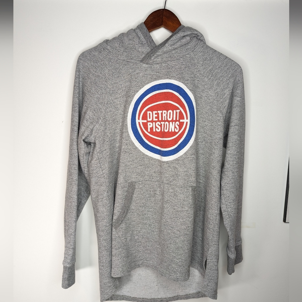 Detroit Pistons Hoodie Pullover Sweatshirt Size L Grey by Homage